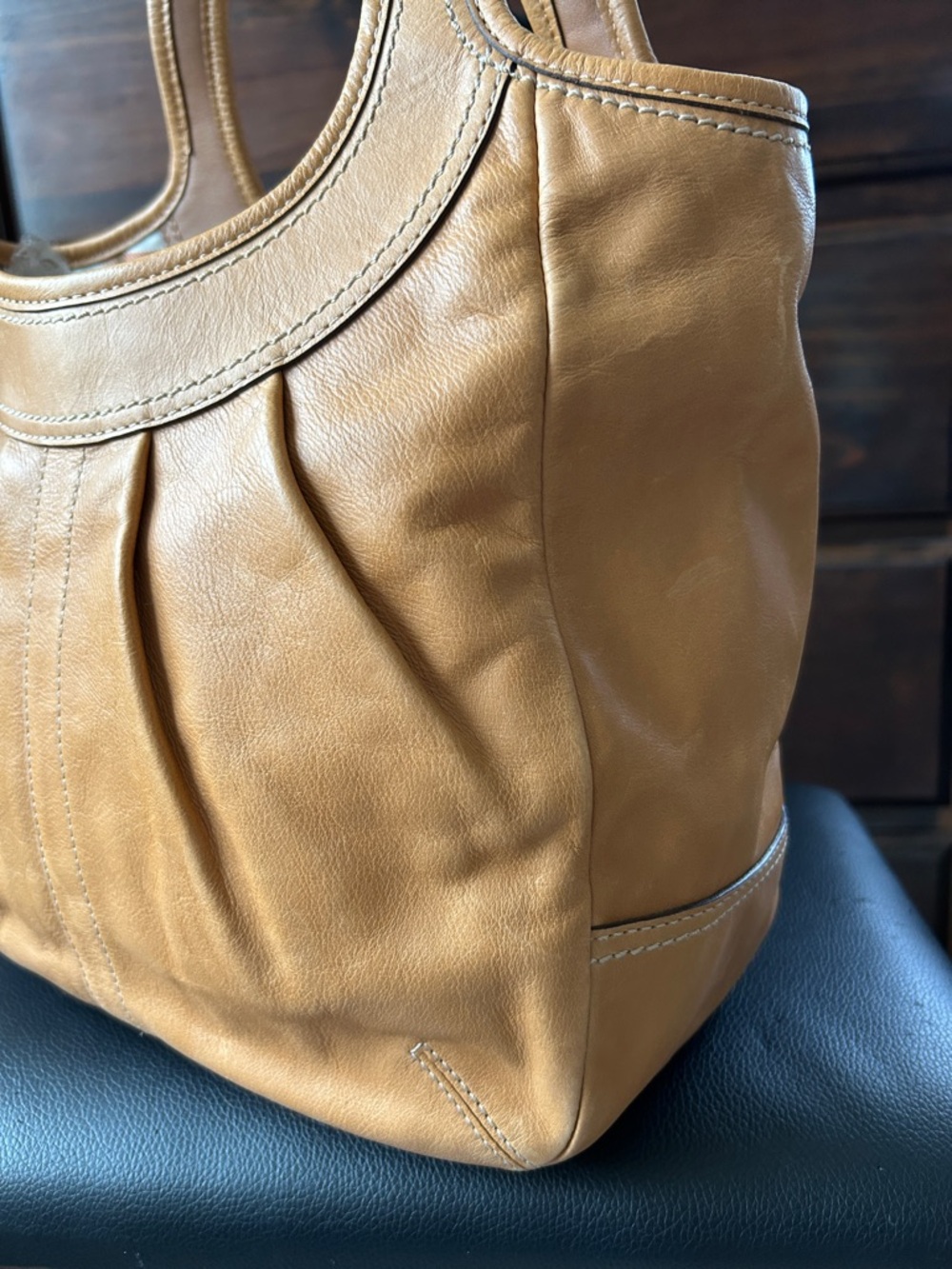 NWT Authentic Tan Leather COACH Ergo Hobo Bag. - Picture 5 of 11